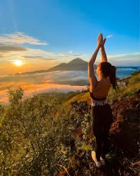 Randonnée au lever du soleil sur le mont Batur et balançoire à Bali